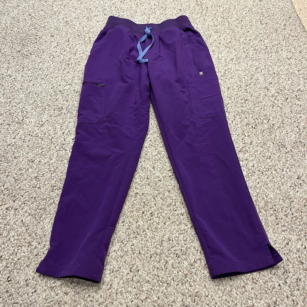 Figs Yola High Rise Slim Scrub Pant S Purple Workwear Healthcare Casual Nurse